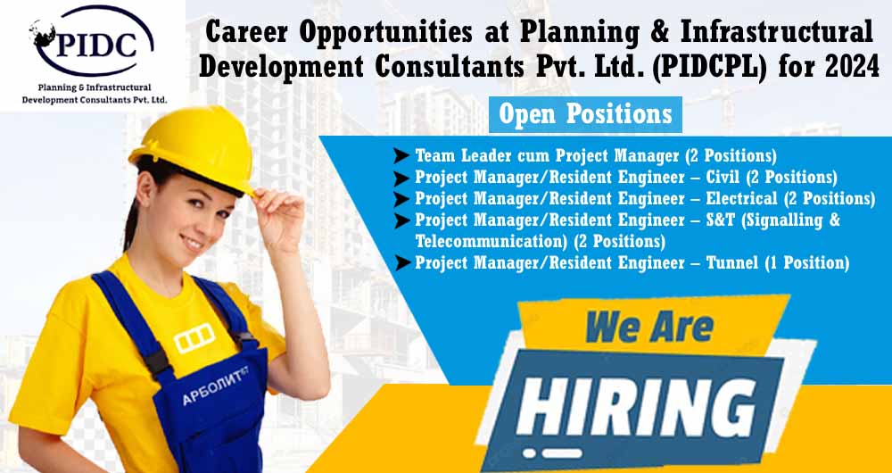 Career Opportunities at Planning & Infrastructural Development Consultants Pvt. Ltd.