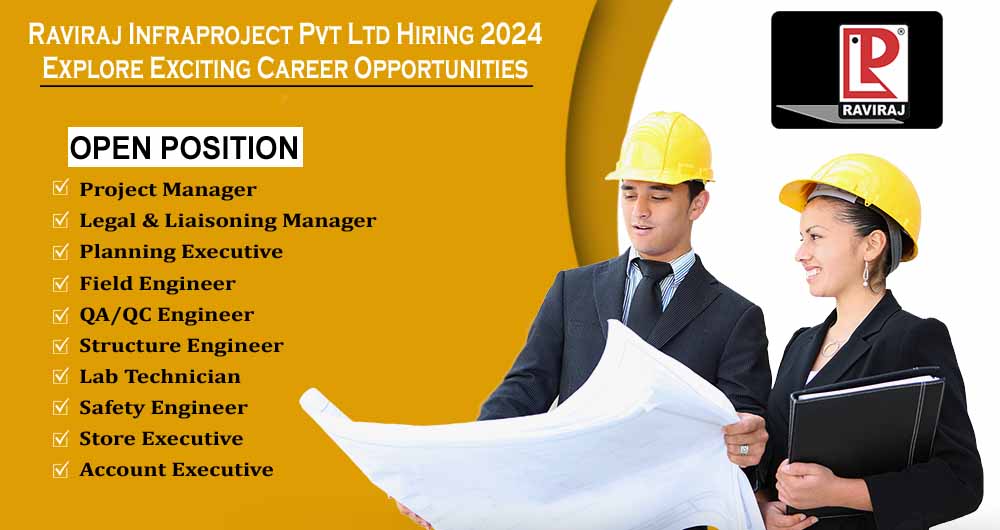 Raviraj Infraproject Pvt Ltd Hiring 2024