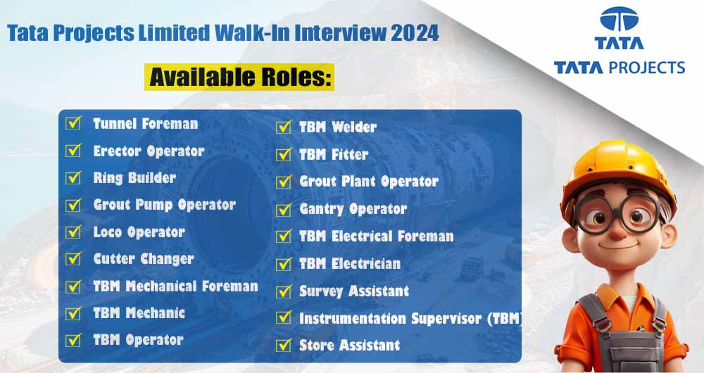 Tata Projects Limited Walk-In Interview 2024