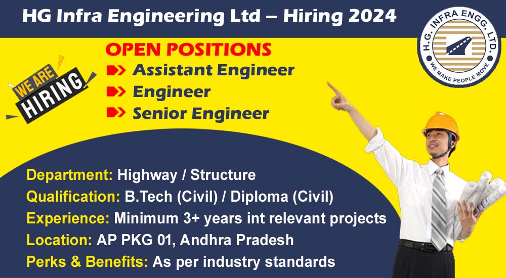 HG Infra Engineering Ltd – Hiring 2024