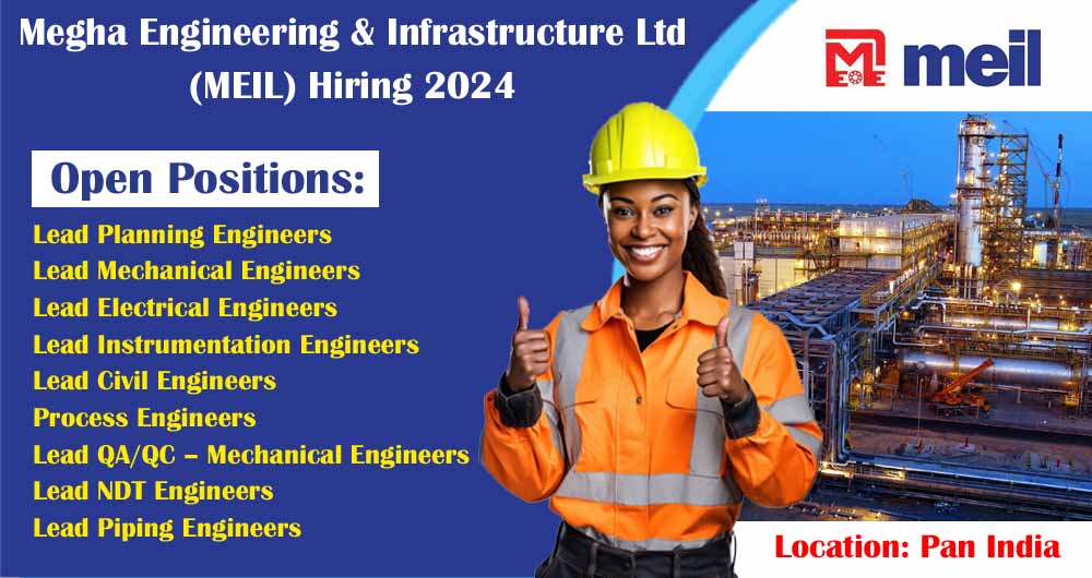 Megha Engineering & Infrastructure Ltd (MEIL) Hiring 2024