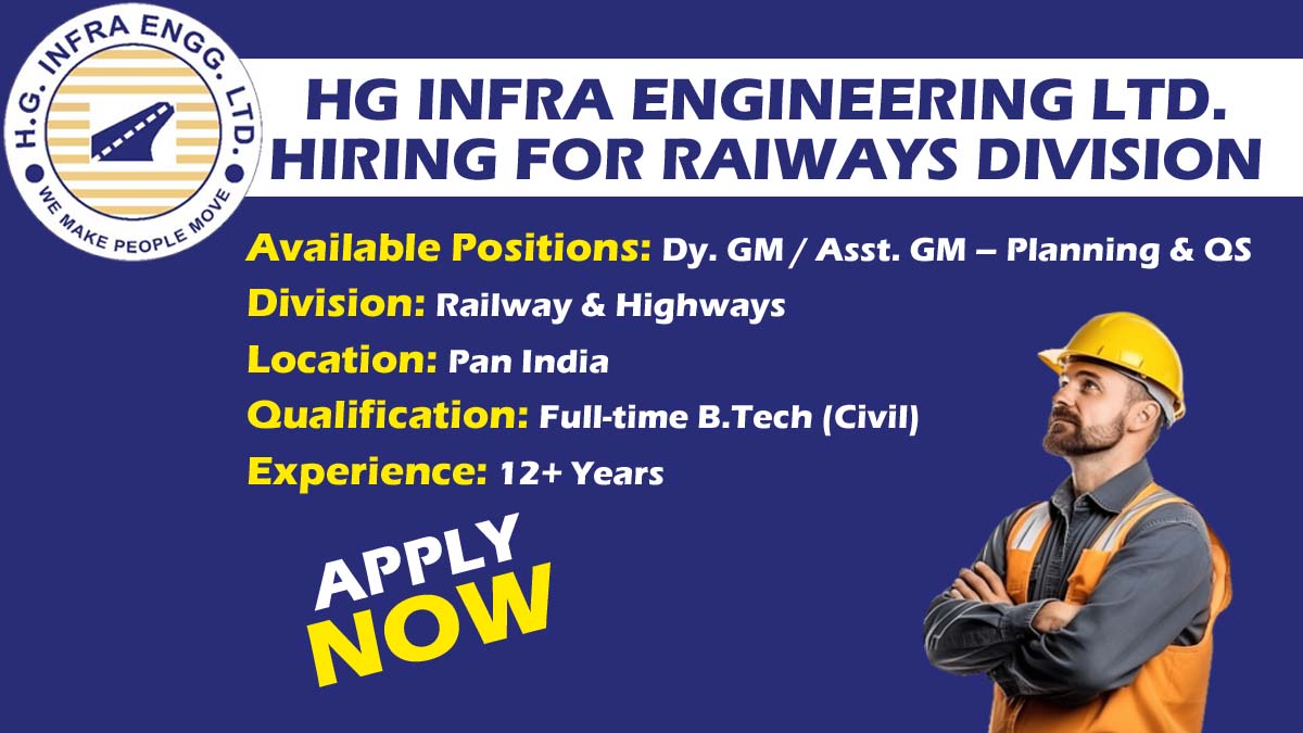 HG Infra Engineering Ltd Hiring